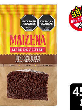Premezcla Bizcochuelo de Chocolate Maizena Sin Guten 450 G