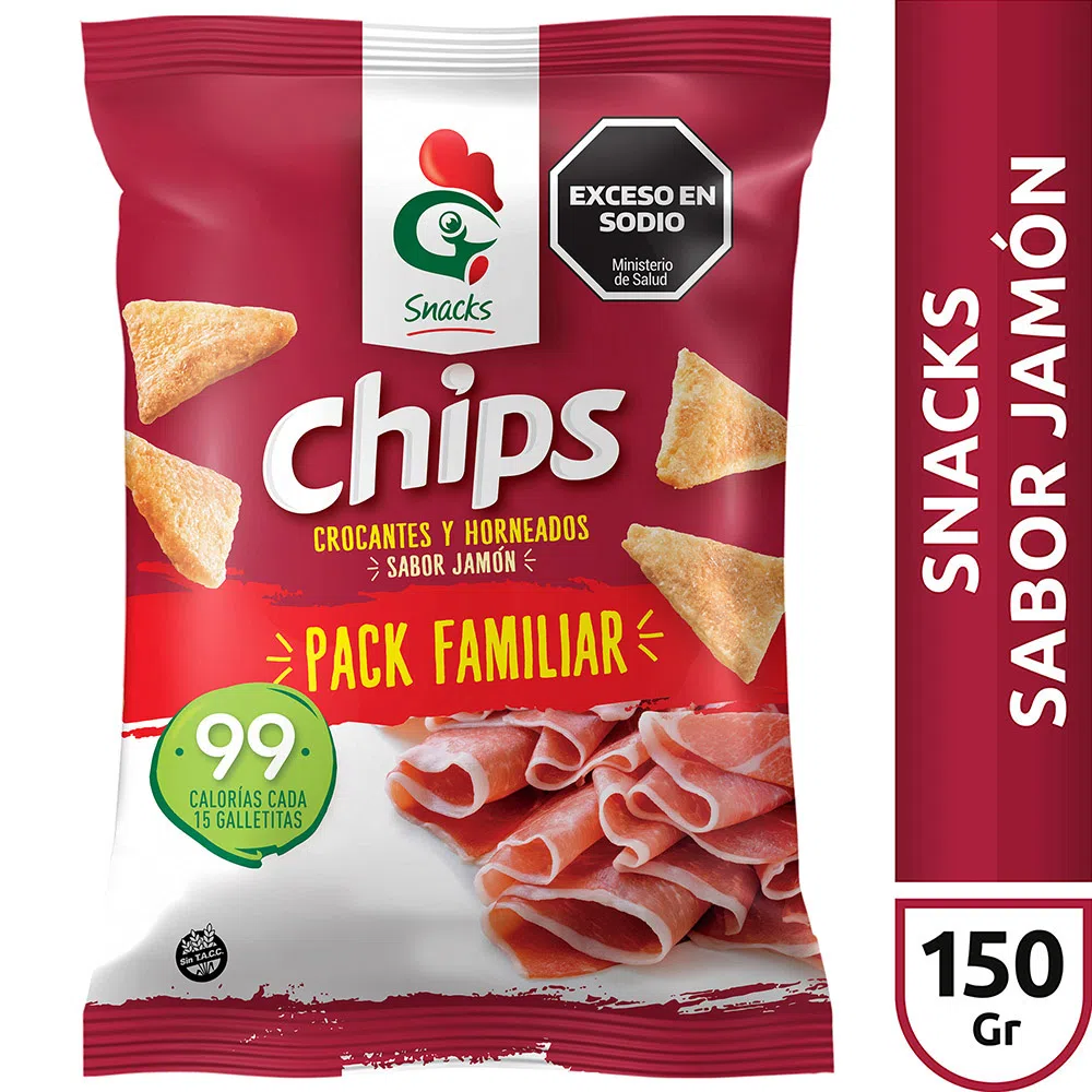 Chips sabor Jamon Gallo 150 G