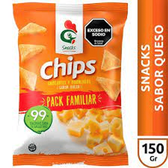 Chips sabor Queso Gallo 150 gramos