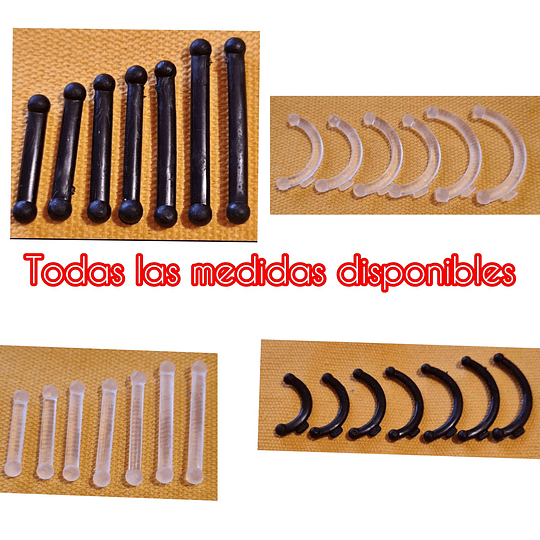 Pack 4 Pares Respingador O Corrector Nasal Silicona a Medida