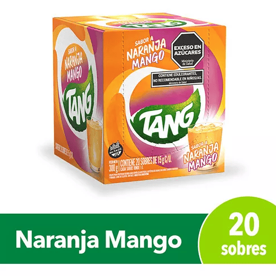 Jugo Tang de Naranja Mango Caja 20 Unidades