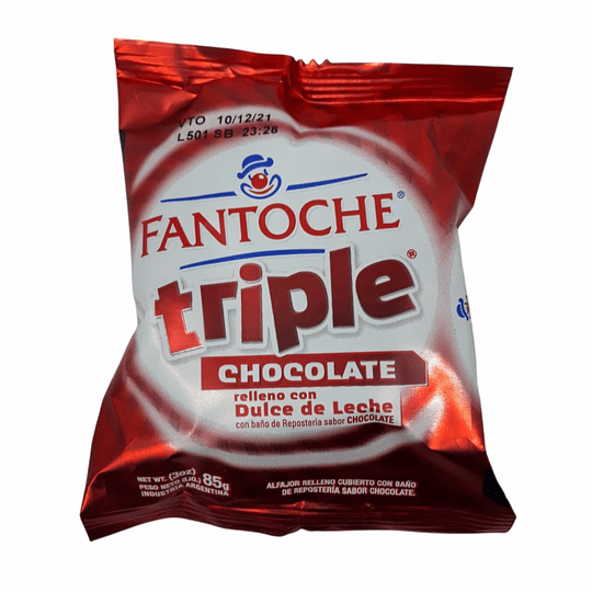 Alfajor Fantoche Triple Chocolate - Unitario