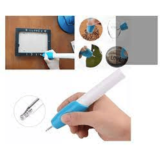 Lápiz Grabador Tallador de Metal Plástico Vidrio Patente