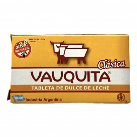 Barra Dulce de Leche Vauquita Clasica 25 Grs Sin Gluten