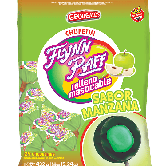 Chupetin Flynn Paff Manzana