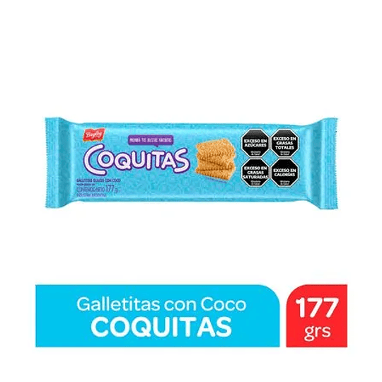 Galletas Coquitas Argentinas Sabor Coco 170 GRS