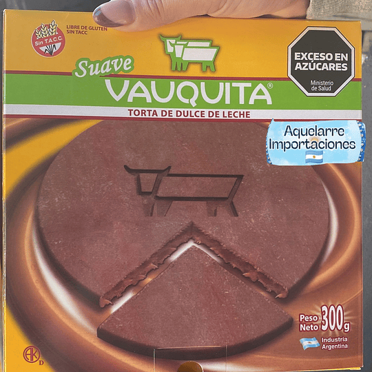 Torta Vauquita Suave 300gr Dulce De Leche Sin Gluten