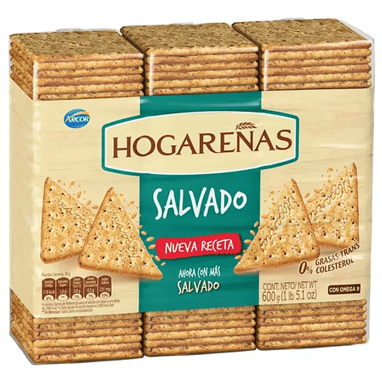 Pack 3 Galletitas Hogareñas Salvado 