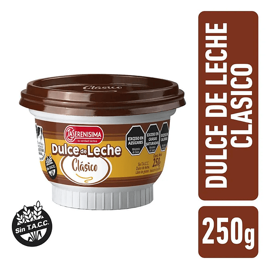 Dulce de Leche La Serenisima Colonial Sin Gluten 250 Gramos