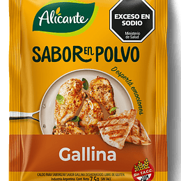 Condimento Sabor en Polvo Gallina Alicante Sin Gluten