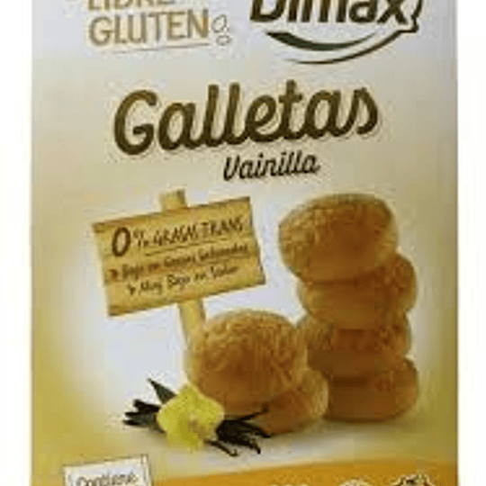 Galletas De Vainilla Dimax Sin Gluten 200 Gramos