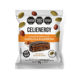  Alfajor de Semillas de Zapallo y Algarroba Celienergy Sin Gluten 50 Gramos