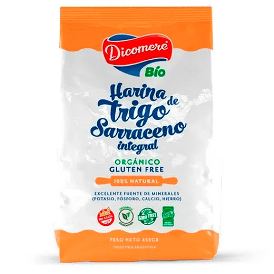 Harina Trigo Sarraceno Integral Dicomere Sin Gluten 480 Gramos