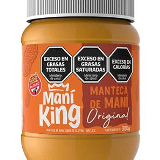 Manteca De Mani King Sin Gluten 350 Gramos