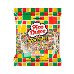 Bolsa Caramelo Masticable Sabor Frutal Pico Dulce Sin Gluten 150 Gramos