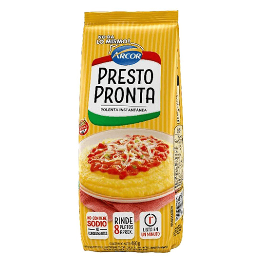 Polenta Prestó Pronta Sin Gluten 490 gr