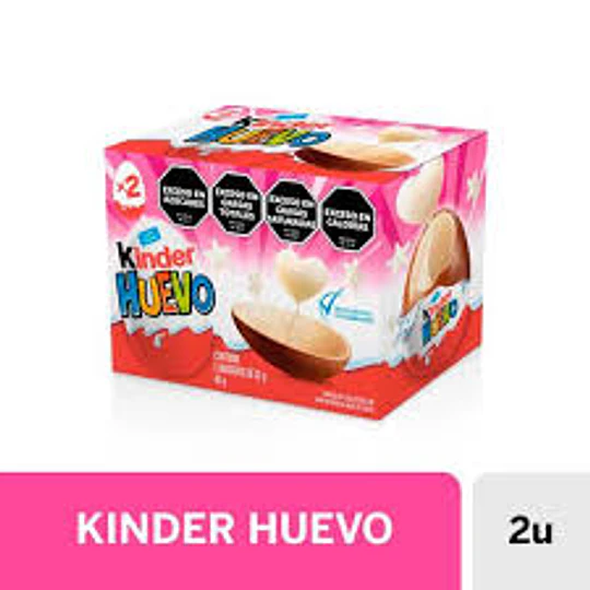Caja 2 Huevos Pascua Kínder Sorpresa Niña Sin Gluten