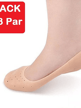 Pack 3 Pares Protector Pie Completo Silicona Hidratantes