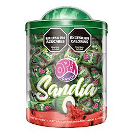 Pote Chicle Open Candy Sandia Sin Gluten 120 Unidades