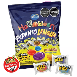 Bolsa Caramelos Fizz Espanto Lengua Halloween Sin Gluten 494 Gramos