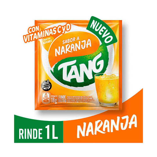 Jugos Tang de Naranja Sin Gluten 20 Unidades