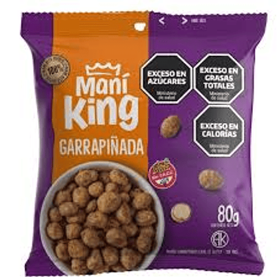 Maní King Garrapiñadas Sin Gluten 80 Gramos