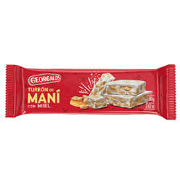 Turrón de Maní con Miel 80 Gramos