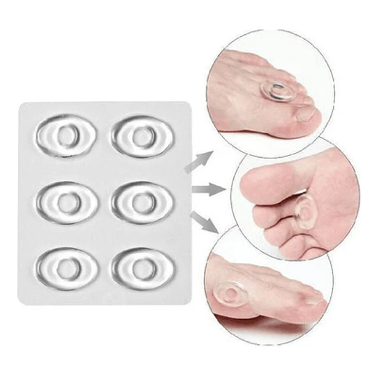 Pack 6 Silicona Protector Callos