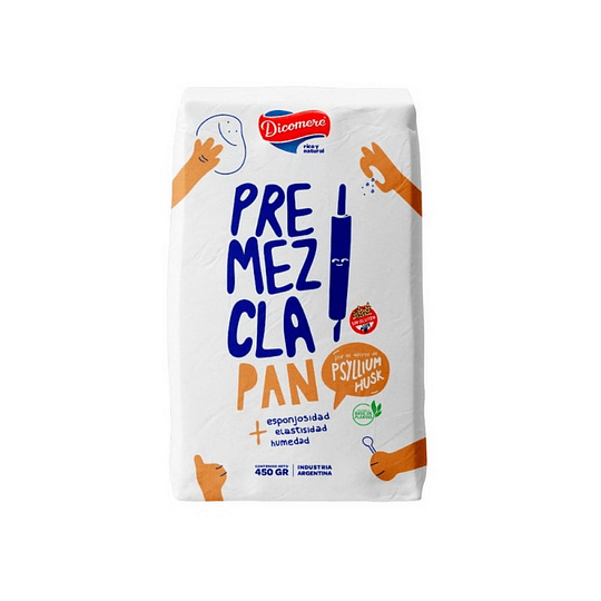 Premezcla para Pan Dicomere Sin Gluten Vegana 450 Gramos