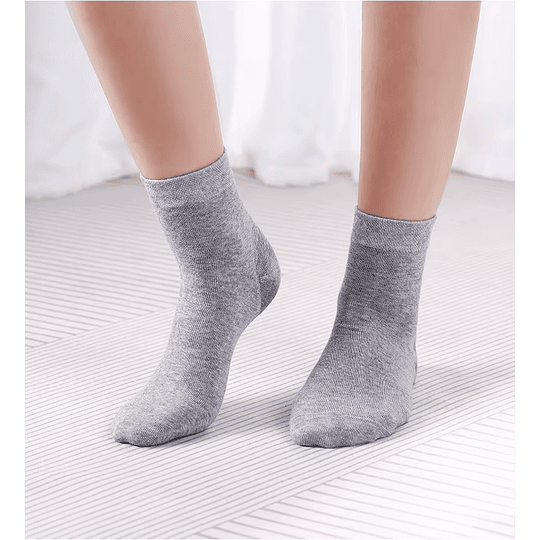 Par Calcetín Media Pantorrilla con Gel en el Talón 