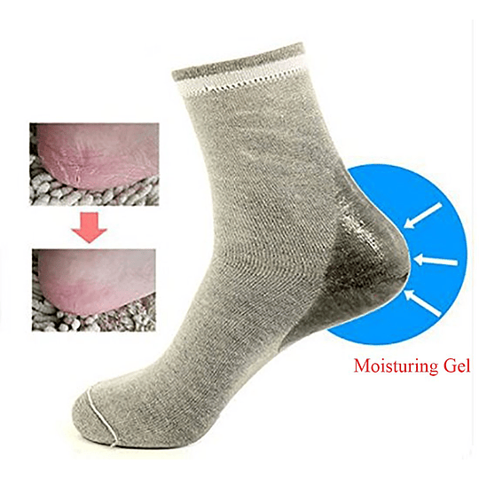 Par Calcetín Media Pantorrilla con Gel en el Talón 