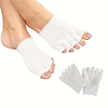 Par Calcetín Medio Pie con Dedos Abiertos