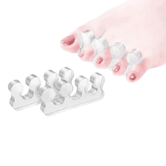 Par Separadores de Silicona para Dedos del Pie