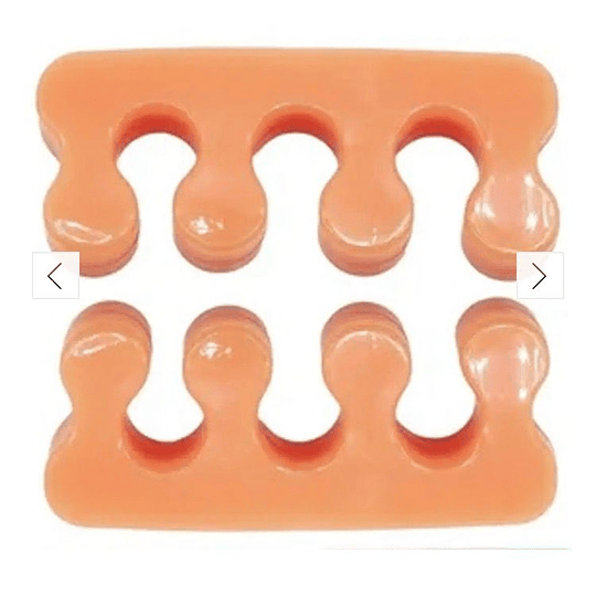 Par Separadores de Silicona para Dedos del Pie