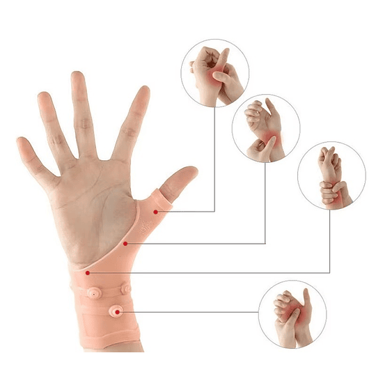 Muñequera de Terapia Magnetica con Soporte para Pulgar