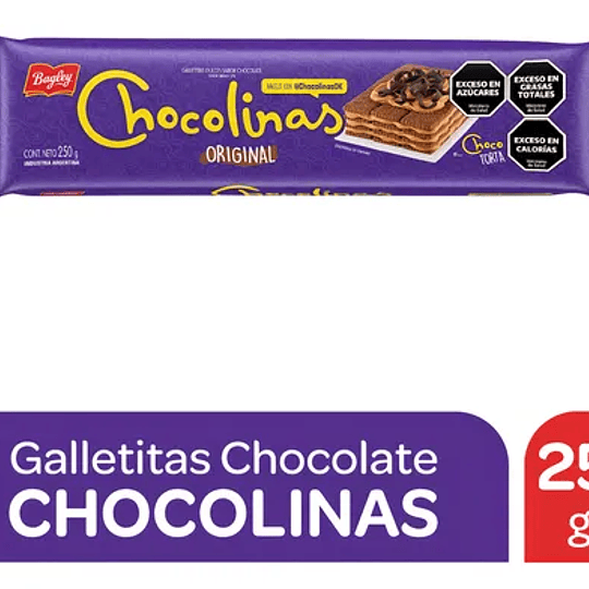 Galletas Chocolinas Argentinas Orginal 250 Gramos