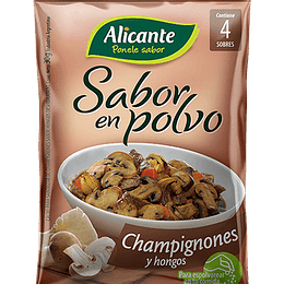 Pack 4 Condimento Polvo Sabor Champignones y Hongos Alicante Sin Gluten