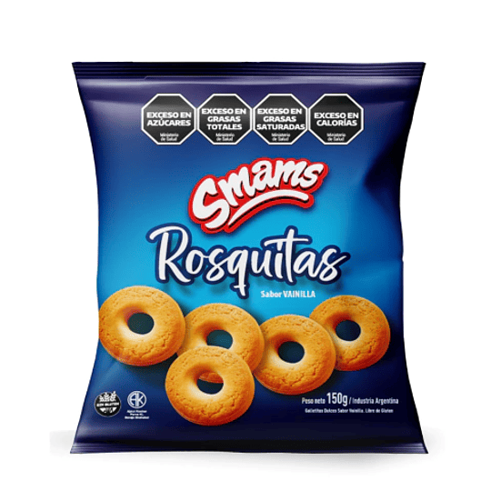 Rosquitas de Vainilla Smams Sin Gluten