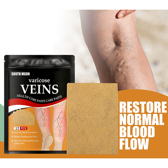 Set 12 Parches Alivio Varices De Las Piernas