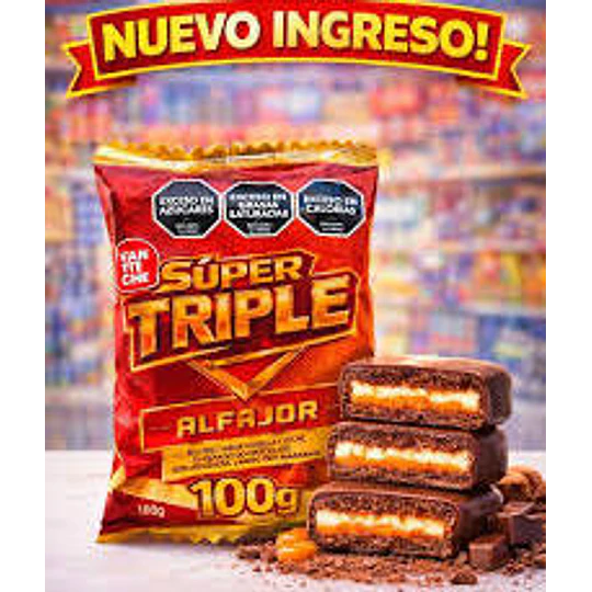 Nuevo Alfajor Súper Triple Fantoche 100 Gramos