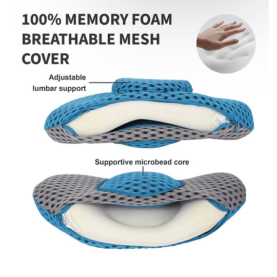 Almohada Lumbar con Relieve