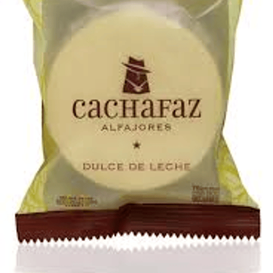 Alfajor Cachafaz de Maicena Relleno con Dulce de Leche