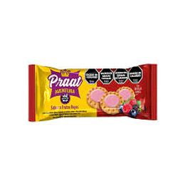 Galletitas Praat Sabor Vainilla Frutos Rojos Sin Gluten Veganas 85 Gramos