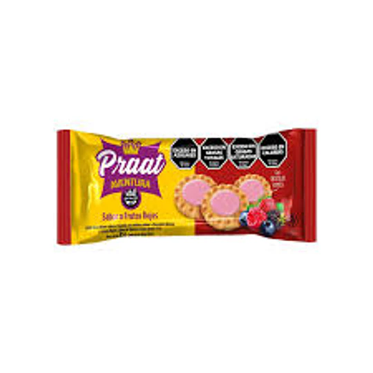 Galletitas Praat Sabor Vainilla Frutos Rojos Sin Gluten Veganas 85 Gramos