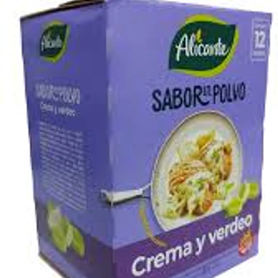 Caja 12 Condimento Sabor en Polvo Crema y Verdeo Alicante Sin Gluten