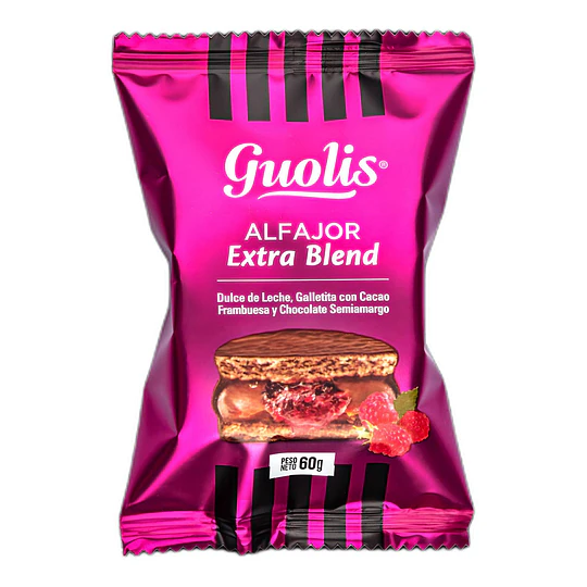 Alfajor Relleno Guolis Extra Blend 60 Gramos