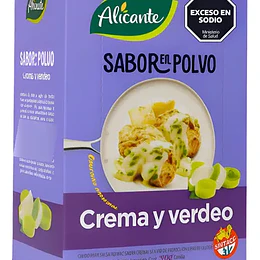 Caja 12 Condimento Sabor en Polvo Crema y Verdeo Alicante Sin Gluten