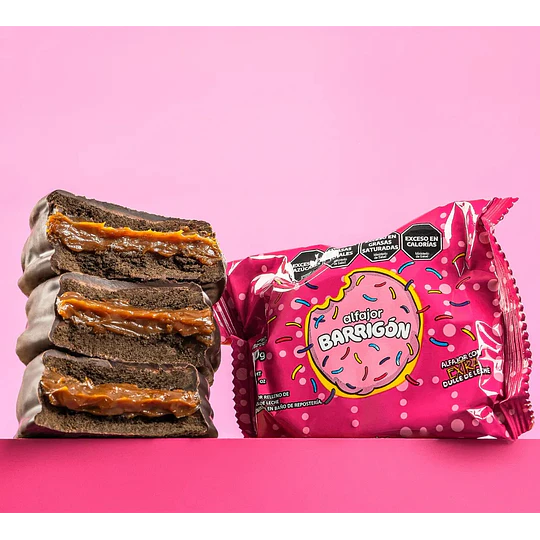 Nuevo Alfajor Barrigon Negro 70 Gramos