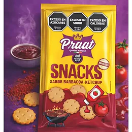 Snacks Barbacoa Ketchup Praat Sin Gluten Vegana 55 Gramos