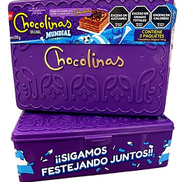 Molde o Tupper Galletitas Chocolinas Edición Mundial Más 3 Paquete Galletas